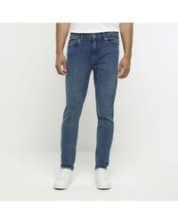 River Island - Skinny Jeans Tyler Cotton - Lyst