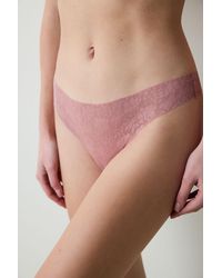Penti - Low-Waist Lace Thong Panties - Lyst