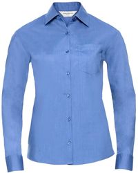 Russell - Collection /Ladies Poplin Easy-Care Long-Sleeved Formal Shirt (Corporate) - Lyst