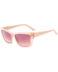Guess - Beige Resin Sunglasses - Lyst