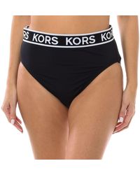 Michael Kors - Bikinihose mit hohem bund - Lyst