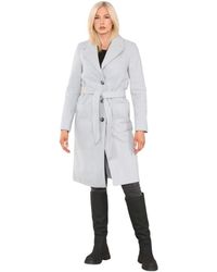 Marks & Spencer - M&S Collection Herringbone Belted Tailored Coat - Lyst