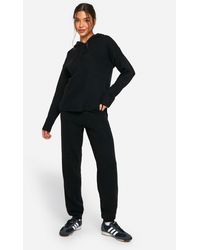 Boohoo - Soft Knit Fine Gauge Tracksiut - Lyst