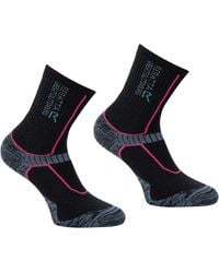Regatta - Ladies Merino Wool Hiking Crew Socks (Seal/Storm) - Lyst