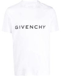 Givenchy - T-shirt Met Logoprint In Wit - Lyst