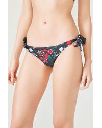 Penti - Floral Brazilian Bikini Bottoms With Bow Detail - Lyst