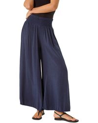 Roman - Relaxed Animal Print Wide Leg Trouser - Lyst