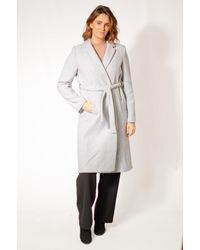 Secret Label - Wool Blend Wrap Coat - Lyst