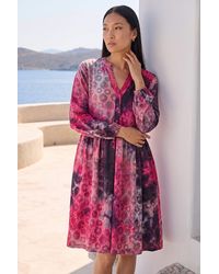 Roman - Animal Print Shirt Dress - Lyst