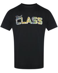 Roberto Cavalli - Vibrant Floral Logo T-Shirt Cotton - Lyst