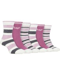 Jeep - Ladies 6 Pack Walking Boot Socks - Lyst