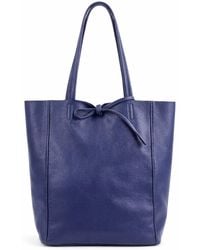 Woodland Leathers - Genuine Italian Leather Tote Bag Large Soft Shoulder Handbag - Lyst
