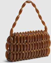 River Island - Clutch Bag Bead Elements Zip Top Handle - Lyst