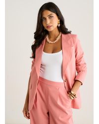 Gini London - Edge To Linen Jacket - Lyst
