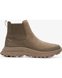 Clarks - Atl Trek Up Waterproof Khaki Nubuck Boots - Lyst