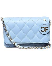 Carla Ferreri - Turkoois Rundleer Tas - Lyst