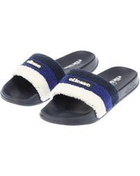Ellesse - Triply Stripe Patterned Open Toe Slides - Lyst