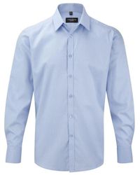 Russell - Herringbone Long Sleeve Work Shirt (Light) - Lyst