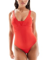 Accessorize - Lexi Mesh V Front Swimsuit - Lyst