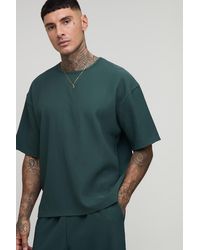 BoohooMAN - Tall Pleated Oversized Boxy T-Shirt - Lyst