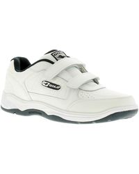 Gola - Belmont Touch Fastening Wide Fit Leather Trainers - Lyst