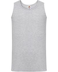 Fruit Of The Loom - Valueweight Heather Athletic Vest Top (Heather) - Lyst