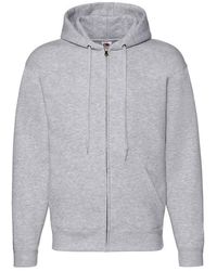 Fruit Of The Loom - Adult Premium Full Zip Hoodie (Heather) - Lyst
