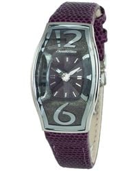Chronotech - Purple Leather Watch - Lyst