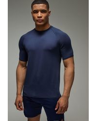 BoohooMAN - Man Active Lightweight Essentials Gym Regular Fit Raglan T-shirt - Lyst