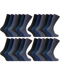 Sock Snob - 24 Pairs Multipack Ultimate Comfort 100% Cotton Socks - Lyst