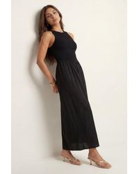 Urban Bliss - Ribbed Cotton Poplin Dress - Lyst