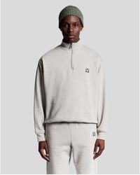 Lyle & Scott - And Quarter Zip Sweatshirt - Lyst