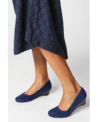 Good for the Sole - Cerys Comfort Low Wedge Heel Court Shoes - Lyst