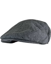 Sock Snob - Checked Wool Blend Traditional Flat Cap - Lyst