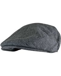 Sock Snob - Checked Wool Blend Traditional Flat Cap - Lyst