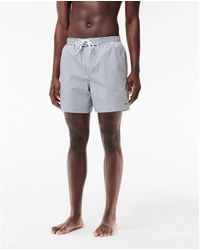 Lacoste - Striped Swimming Shorts - Lyst