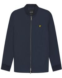 Lyle & Scott - Branded Bomber Jacket - Lyst