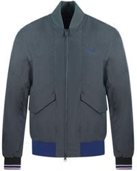 Fred Perry - Quilted Bomber Jacket - Lyst