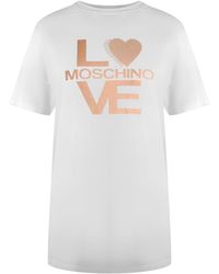 Moschino - Love Bold Logo T-Shirt Cotton - Lyst