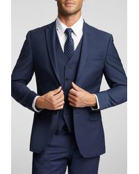 Ted Baker - Premium Panama Slim Suit Jacket Wool - Lyst