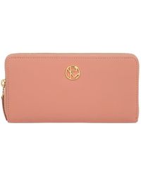 Pure Luxuries - 'Nimes' Misty Rose Leather Purse - Lyst