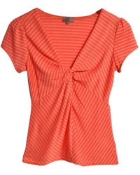 Phase Eight - Striped Twist Front Top - Lyst