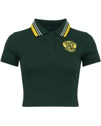 PUMA - X Rihanna Fenty Cropped Polo Shirt Cotton - Lyst