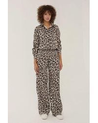 Hiccup - Leopard Print Straight Leg Pants - Lyst