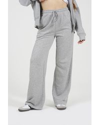 Brave Soul - Cotton Blend Wide Leg Joggers - Lyst