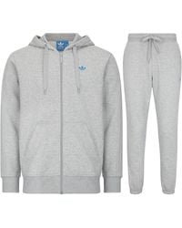 adidas - Originals Classic Trefoil Full Zip Tracksuit Set Cotton - Lyst