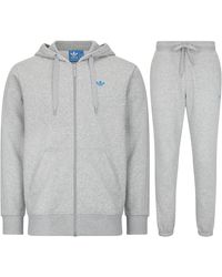 adidas - Originals Classic Trefoil Full Zip Tracksuit Set Cotton - Lyst