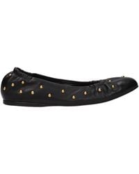 Chloé - Zwarte Leren Ballerina's - Lyst