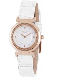 Johan Eric - Djursland, Dial Watch, Applied Screw Like Indexes W Swarovski Crystals, Genuine Leather With Crocodile Pattern Top - Lyst