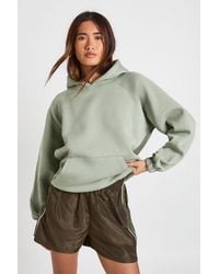 Boohoo - Nylon High Waist Contrast Panel Track Shorts - Lyst
